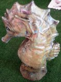 Hand Painted - Statue Seahorse