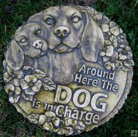 Plaque - Around Here The Dog Is In Charge