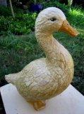 Hand Painted - Statue Duck Fluffy Large