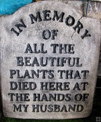 Plaque - In Loving Memory Of All The Beautiful Plants
