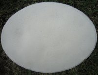 Plaque - Raw Oval Horizontal Small For Mosaicing Or Self Decorating