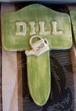 Hand Painted - Stake Garden Large Dill With Embellishment