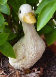 Hand Painted - Statue Duck Fluffy Small