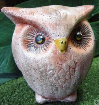 Hand Painted - Statue Owl Contemporary Small