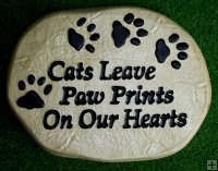 Memorial - Pet Cats Leave Paw Prints On Our Hearts