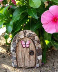 Fairy Door with Butterfly small