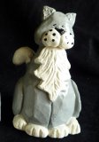 Hand Painted - Statue Cat Thin Country