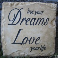 Hand Painted - Plaque Live Your Dreams Love Your Life