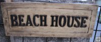 Hand Painted - Plaque Beach House Rectangle