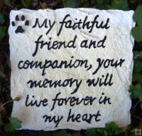 Memorial - Pet Stake In Loving Memory Of My Faithful Friend And Companion