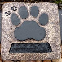Memorial - Pet Paw Square Large
