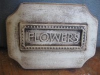 Hand Painted - Plaque The Word Flowers