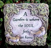 Hand Painted - Plaque A Garden Is Where The Soul Feels At Home