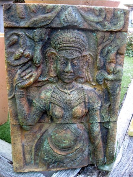 Plaque - Buddha Goddess Stone Large - Click Image to Close