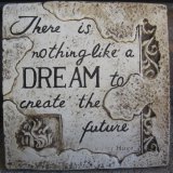 Hand Painted - Plaque There Is Nothing Like A Dream To Create The Future