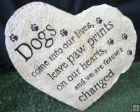 Memorial - Heart Dogs Come Into Our Lives, Leave Paw Prints On Our Hearts And We Are Forever Changed