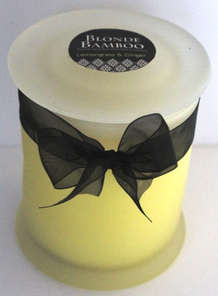 Candle - Soy Extra Large Frosted Jar With Lid - Click Image to Close