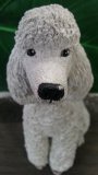 Hand Painted - Statue Dog Poodle Sitting Small