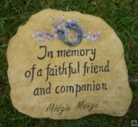 Hand Painted - Memorial Personalised For A Horse