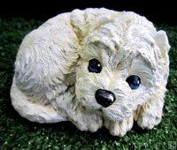 Hand Painted - Statue Dog Terrier