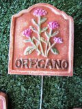 Hand Painted - Stake Herb Small Oregano