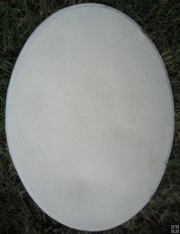 Plaque - Raw Oval Vertical Small For Mosaicing Or Self Decorating